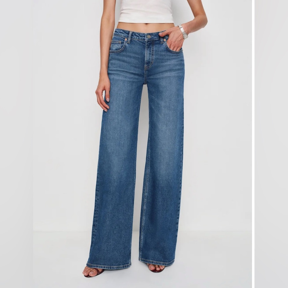 Reformation Low Rise Wide Leg Jeans
